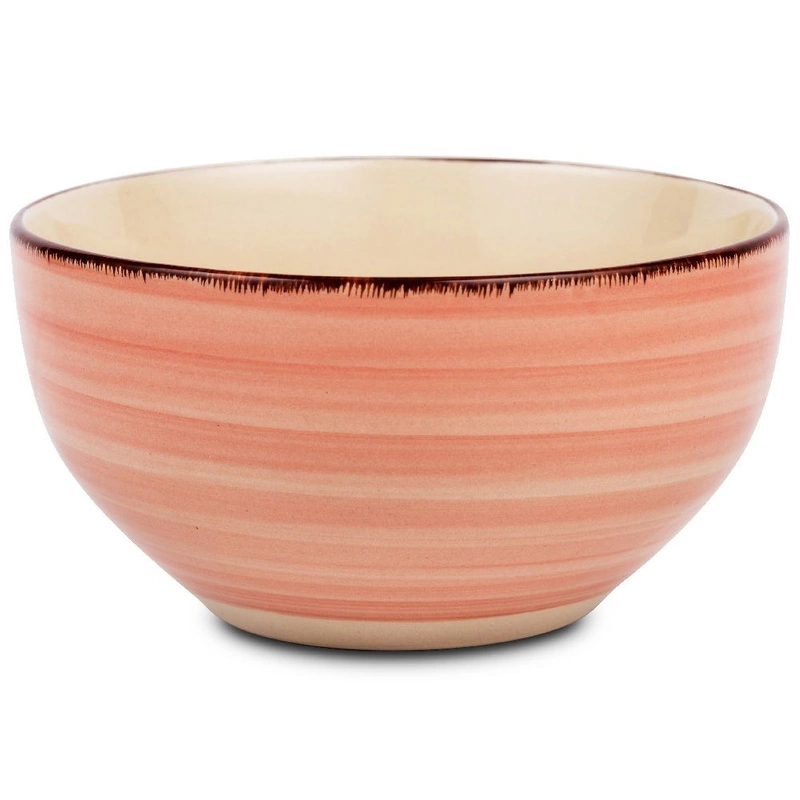 Miseczka ceramiczna różowa LINES 14,5 cm, 750 ml